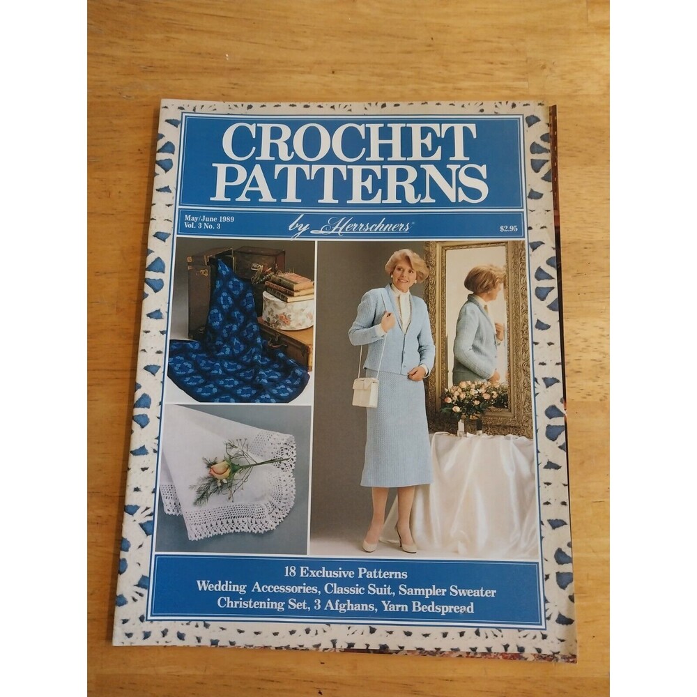 Herrschners Crochet Pattens May June 1989 Vol 3 NO 3